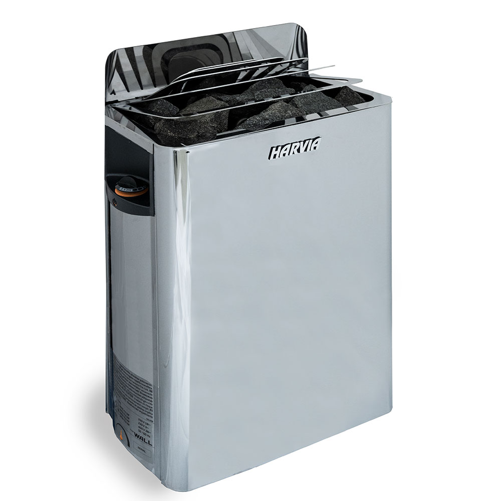 Harvia The Wall Polished Stainless Home Sauna Heater