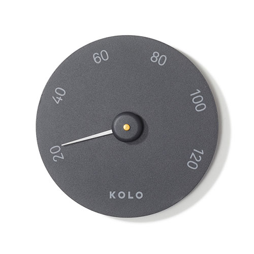 Kolo Celsius Sauna Thermometer Black