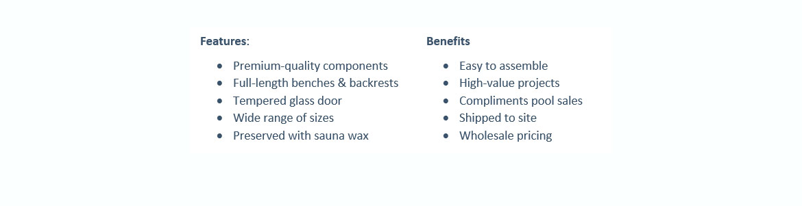 Features & Benefits