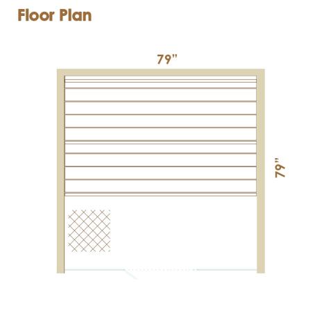 Auroom Vulcana DIY Indoor Home Sauna Kit floorplan