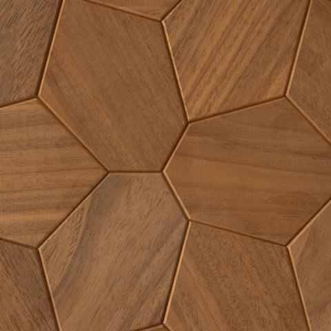 EmotionWalls Hexagon Thermo-Abachi Decorative Wall Accent Panels (2)