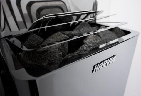 Harvia Wall Black Stainless Home Sauna Heater