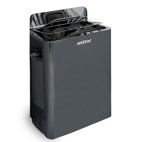 Harvia The Wall Black Stainless Steel Home Sauna Heater
