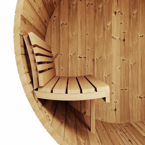 SaunaLife Model E Bench Barrel Sauna 
