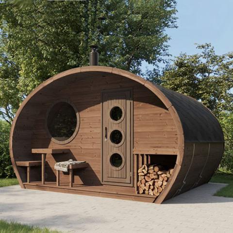 SaunaLife Model G11 DIY Outdoor Sauna Suite
