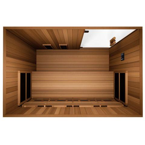 3-person home DIY infrared sauna kit floorplan