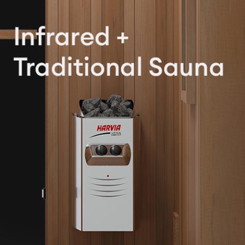 infrared sauna kit with harvia heater