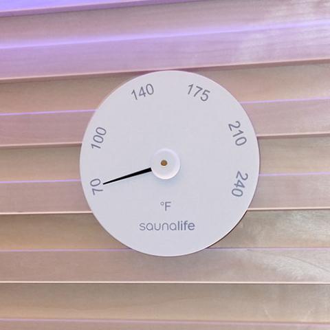 SaunaLife White Sauna Thermometer