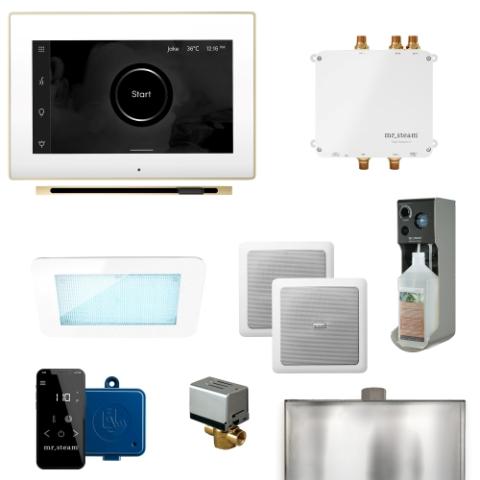 Mr.Steam Bliss Linear Steam Shower Control Kit BLS-WHLPB