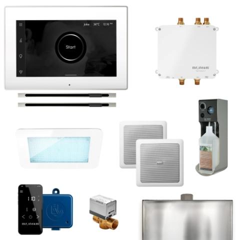 Mr.Steam Bliss Max Linear Steam Shower Control Kit BLS-WHXLPN