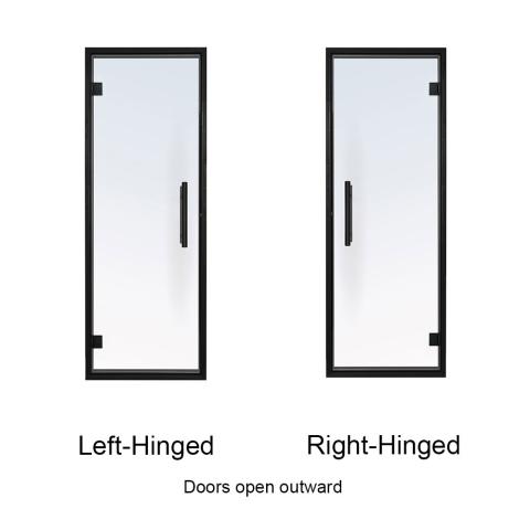 PROSAUNAS Door Hinge 24x73 Black Alder