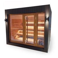 SaunaLife Fully Assembled Outdoor Sauna Model G7