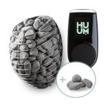 huum drop sauna heater with control and rocks