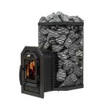 Cozy through the wall wood burning sauna stove